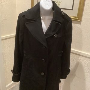 Kenneth Cole New York size 8, black trench coat.NWT.
